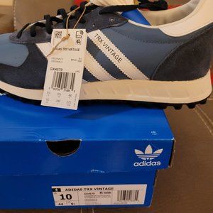 IN BOX !  Men Adidas TRX Vintage Sneakers. Size US 10. Color Ink/Off White.